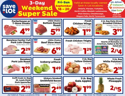 Save a Lot Food Stores Special Promotion
