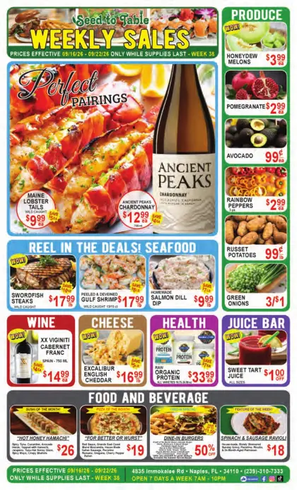Seed to Table Weekly Ad