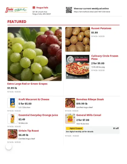Service Food Market Weekly Ad