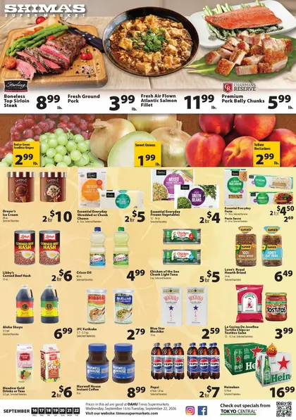 Shima's Supermarket Weekly Ad
