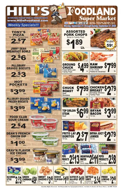Hill's Foodland Weekly Ad