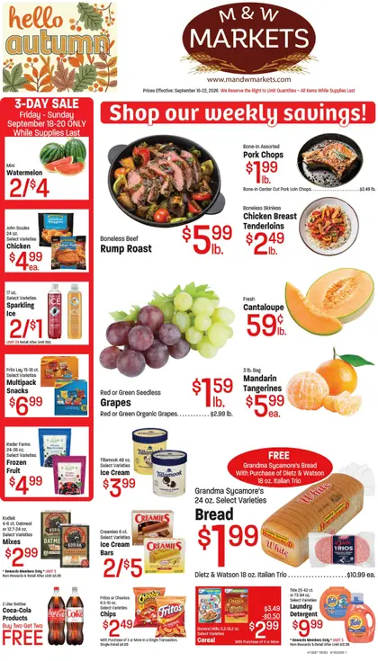 M&W Markets Weekly Ad