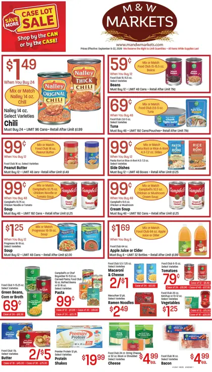 M&W Markets Weekly Ad