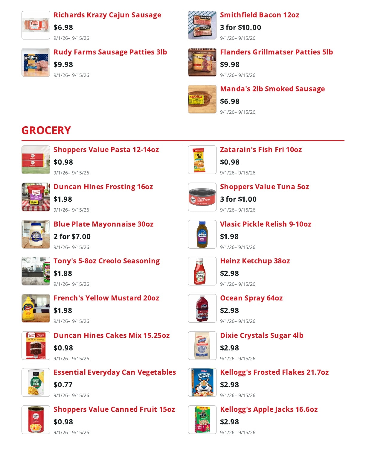 Shoppers Value Foods Louisiana weekly ad page 6
