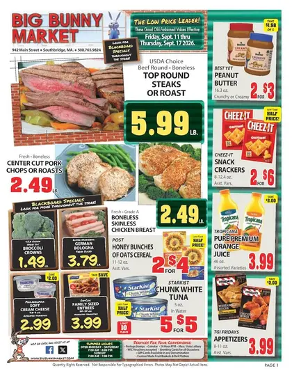 Big Bunny Market Weekly Ad