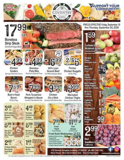 Coventry Public Market Weekly Ad
