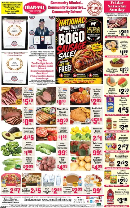 Mar-Val Food Stores Weekly Ad
