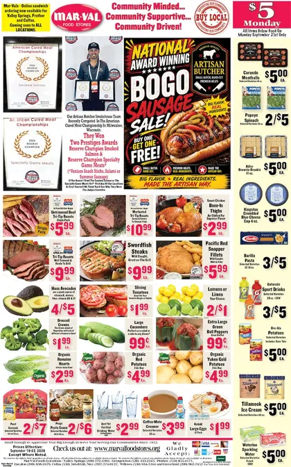 Mar-Val Food Stores Weekly Ad