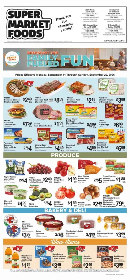 SuperMarket Foods Weekly Ad