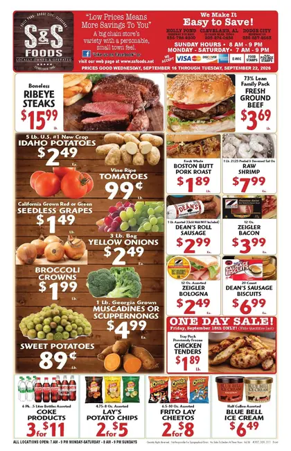 S&S Foods Alabama Weekly Ad