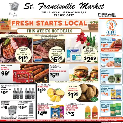 St. Francisville Market Weekly Ad