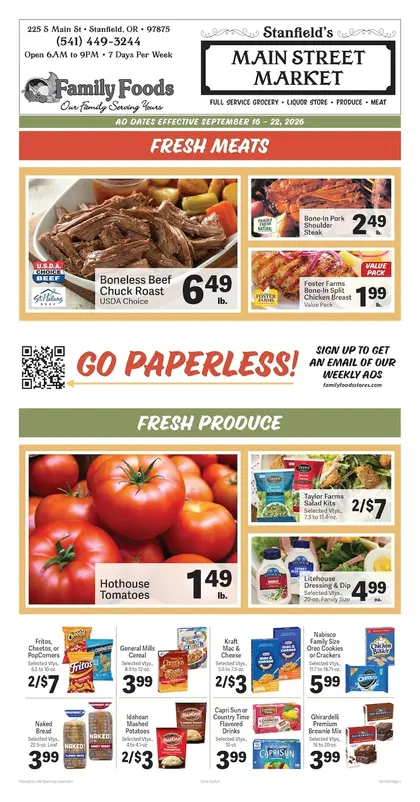 Stanfield's Main Street Market Weekly Ad