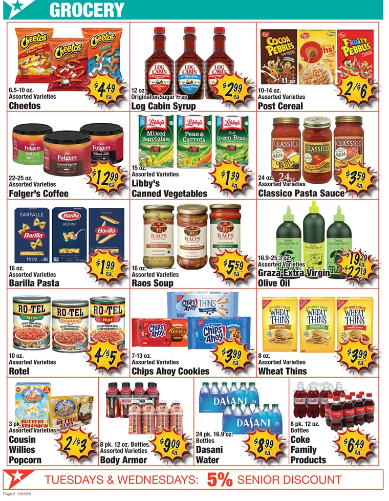 Star Super Market weekly ad page 2