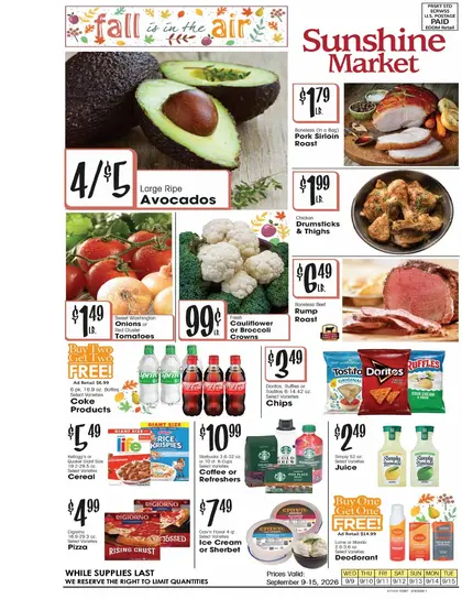 Sunshine Market Weekly Ad