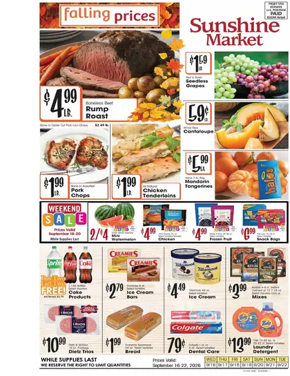 Sunshine Market Weekly Ad