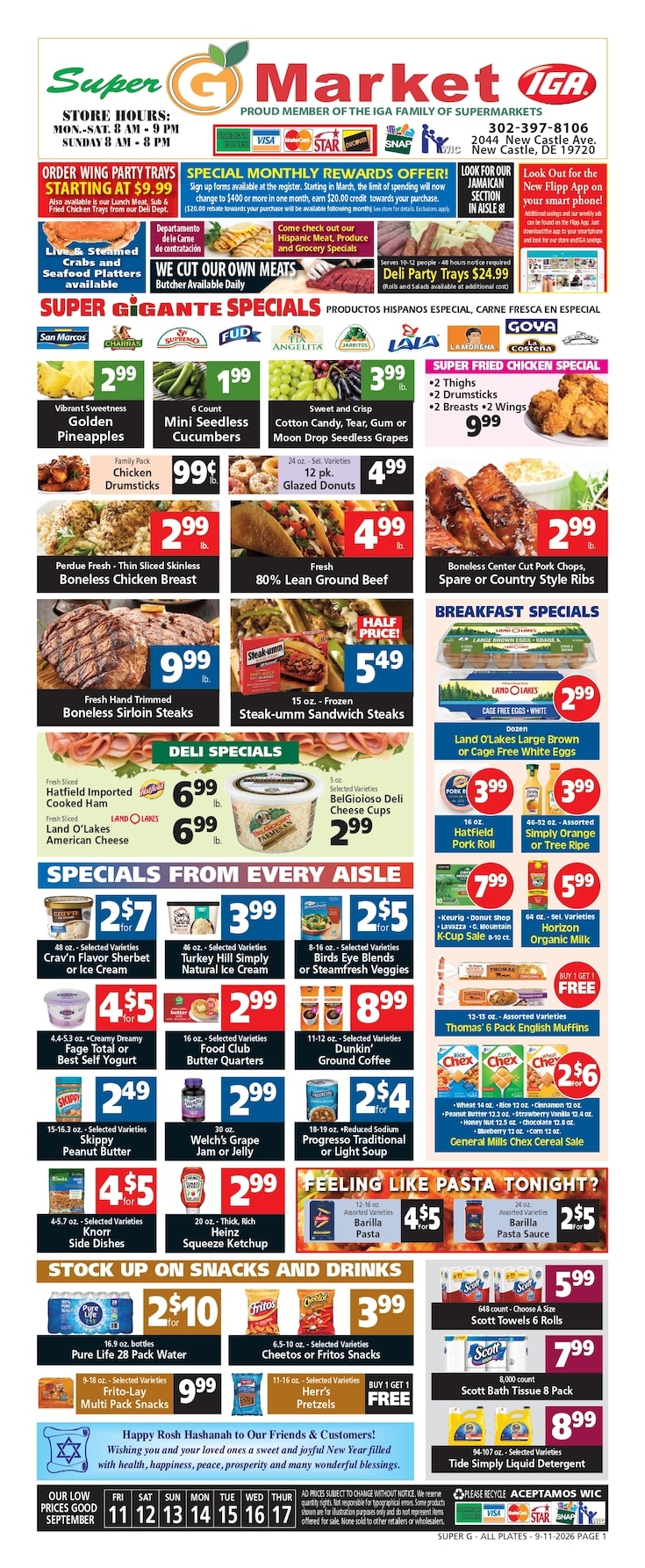 Super G Market IGA weekly ad page 1