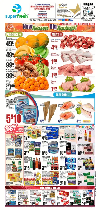 SuperFresh Supermarkets SuperFresh 09/18 - 09/24 Preview