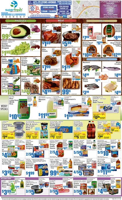 SuperFresh Supermarkets SuperFresh Weekly Circular