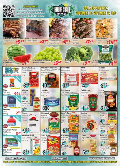 Tamura Super Market Weekly Ad