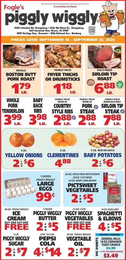 The Pig Piggly Wiggly Weekly Ad