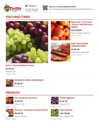 Thrifty Produce Weekly Ad