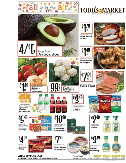 Todd's Market Weekly Ad