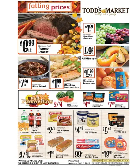 Todd's Market Weekly Ad
