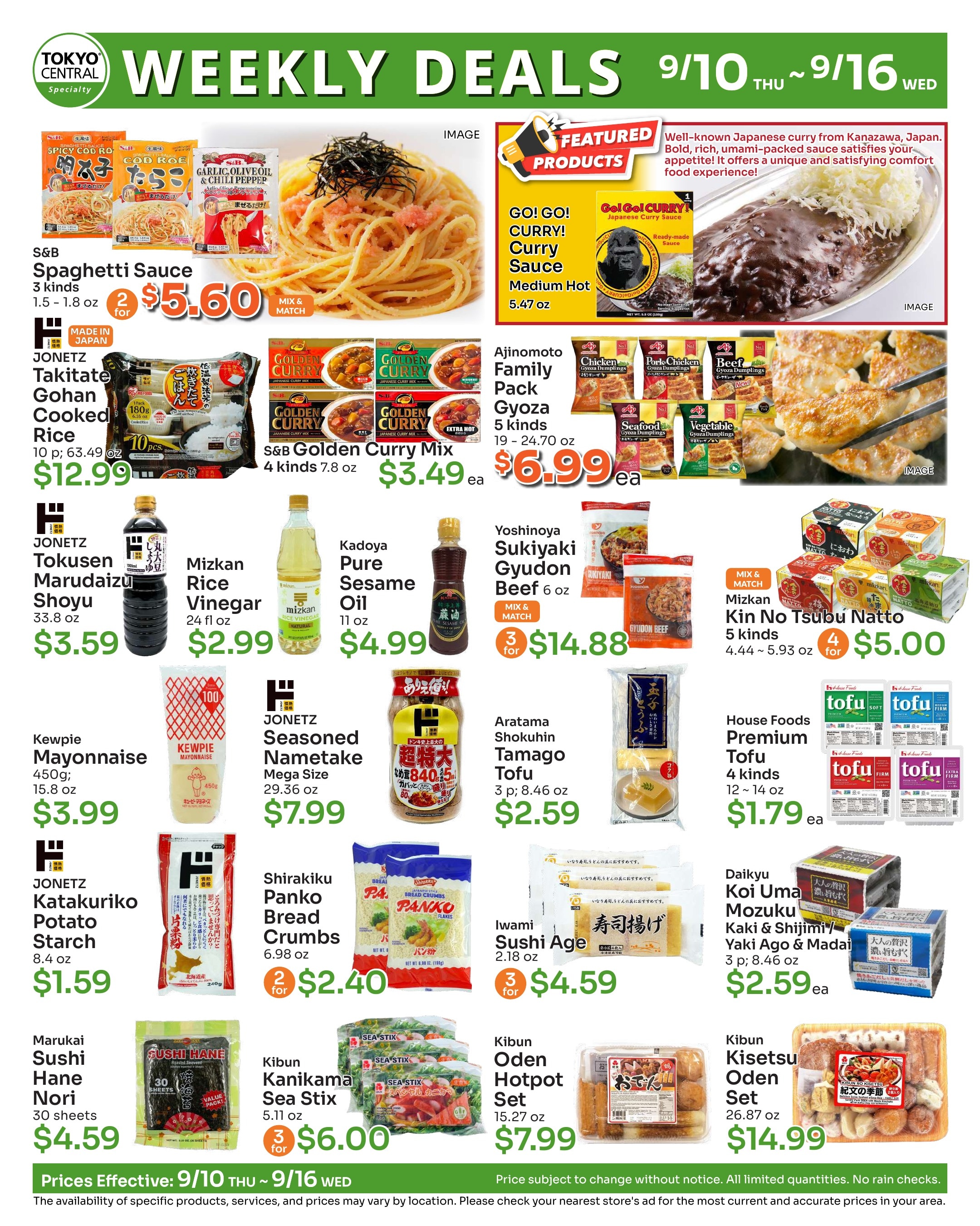 Tokyo Central and Marukai weekly ad page 3