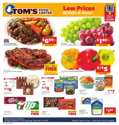 Tom's Food Center Weekly Ad