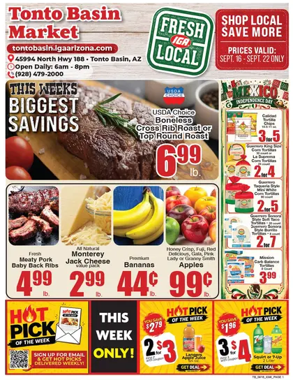 Tonto Basin Market Weekly Ad