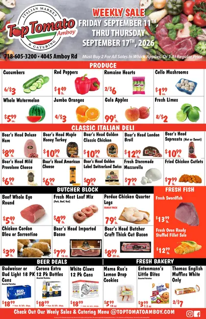 Top Tomato Amboy Weekly Ad