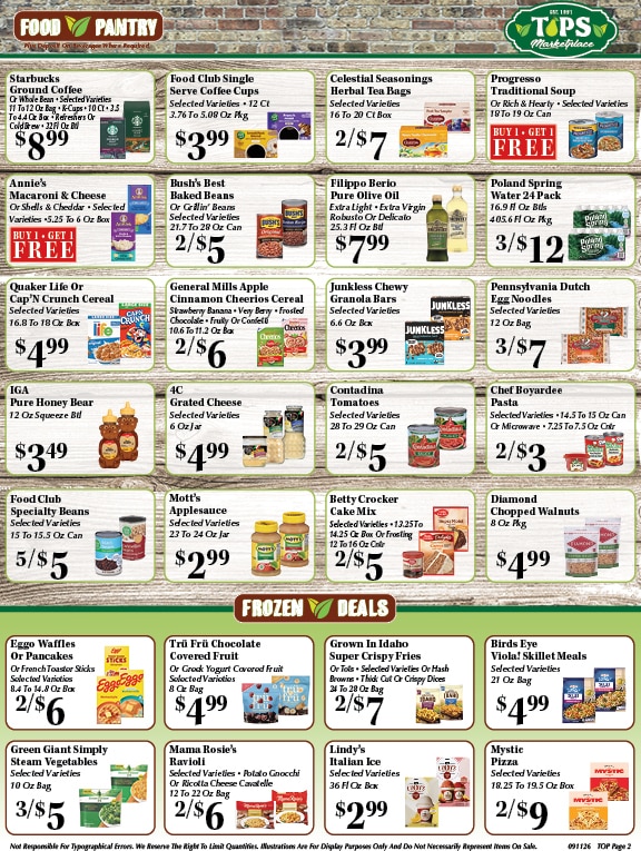 Tops Marketplace weekly ad page 2