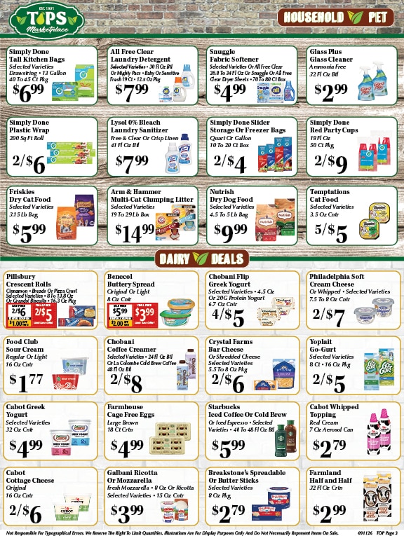 Tops Marketplace weekly ad page 3