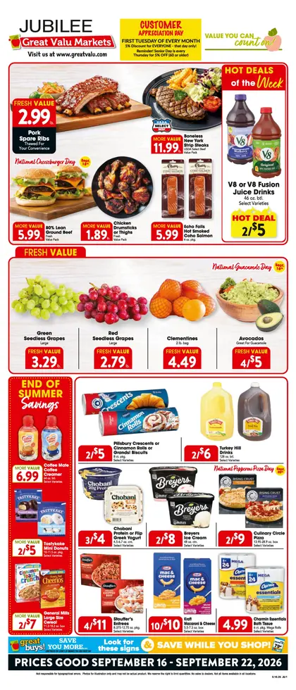 Trout's Jubilee Foods Weekly Ad