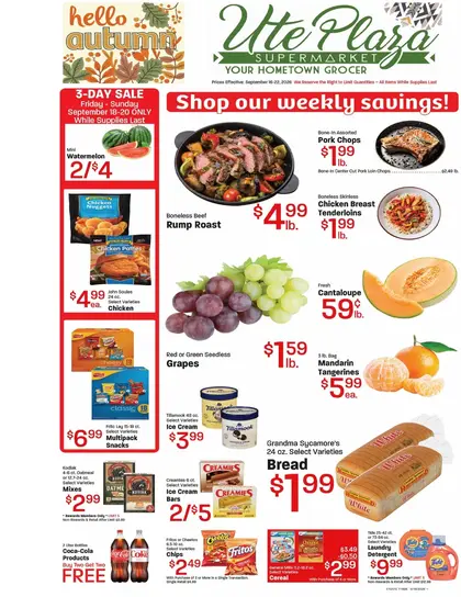 Ute Plaza Weekly Ad