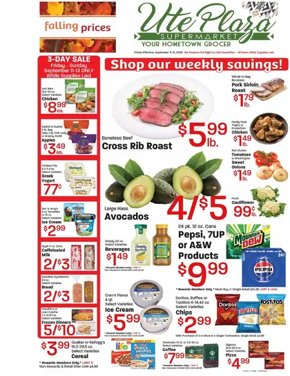 Ute Plaza Weekly Ad