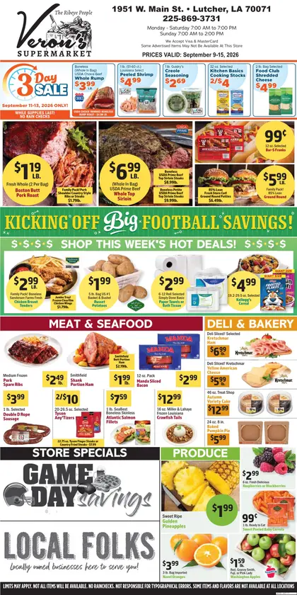 Veron's Supermarket Weekly Ad