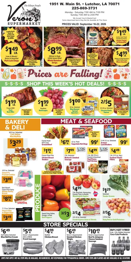 Veron's Supermarket Weekly Ad