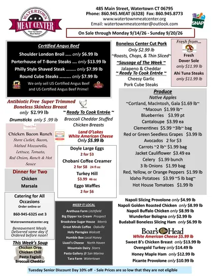 Watertown Meat Center Weekly Ad