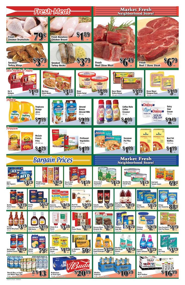 Watkins Supermarket weekly ad page 2