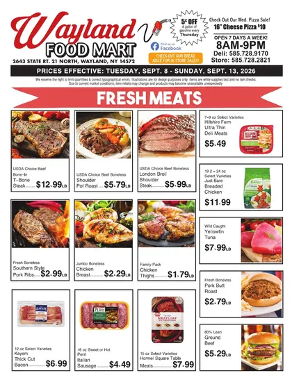 Wayland Food Mart Weekly Ad