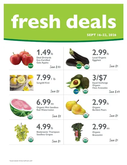 Weaver Street Market Weekly Specials