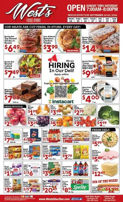 West's Shurfine Weekly Ad