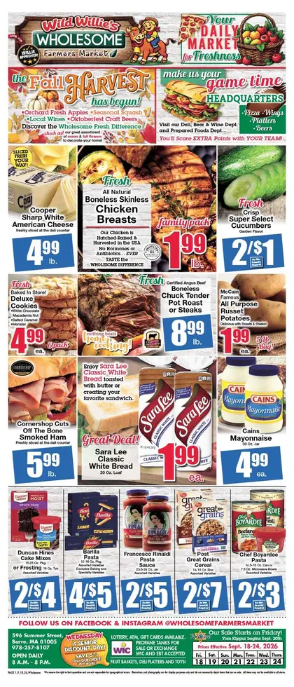 Wholesome Farmers Market Weekly Ad