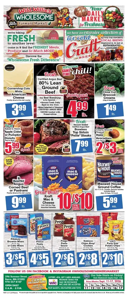 Wholesome Farmers Market Weekly Ad