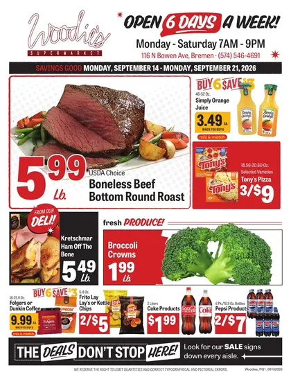 Woodie's Supermarket Weekly Ad