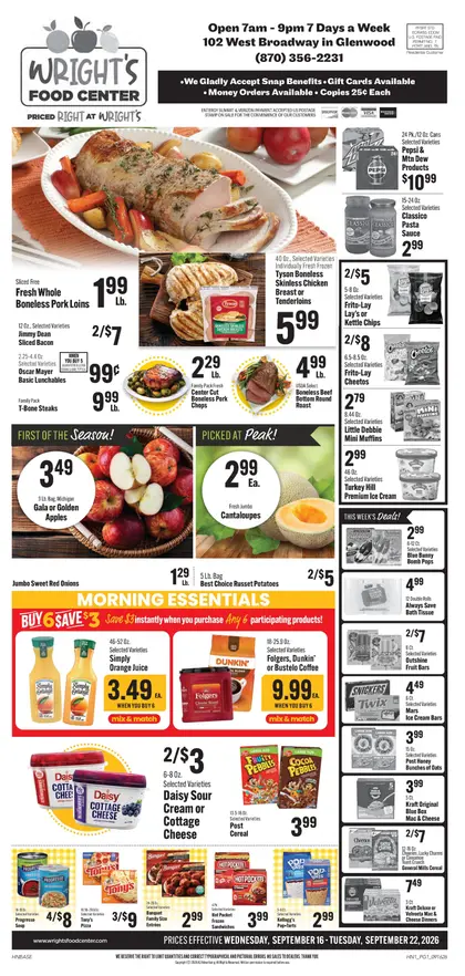 Wright's Food Center Weekly Ad