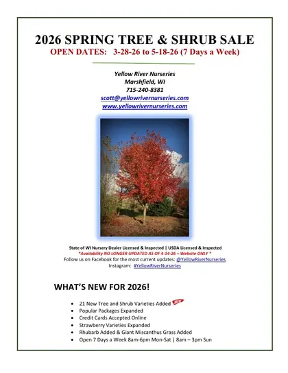 Yellow River Nurseries Garden Catalog Weekly Ad