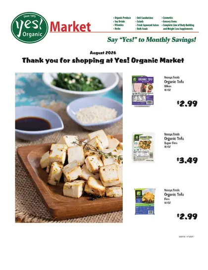 Yes! Organic Market Monthly Sales Weekly Ad